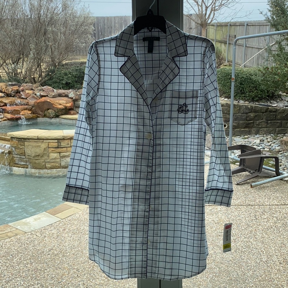 Ralph Lauren long sleeve pajama shirt